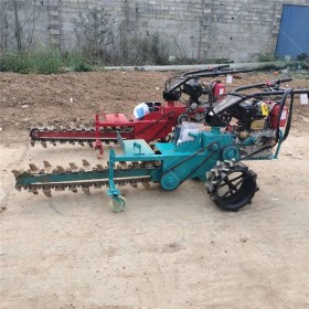 自走式鏈條挖溝機(jī) 電纜埋線挖溝機(jī) 手推鏈條開溝機(jī)